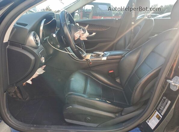 55SWF4JB6GU124025 2016 MERCEDES-BENZ C Black Вид салону спереду