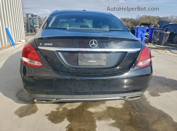 55SWF4JB6GU124025 2016 MERCEDES-BENZ C Black Вид ззаду