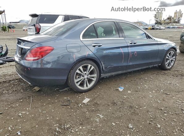 55SWF4JB6GU154206 2016 MERCEDES-BENZ C Gray Tył prawy