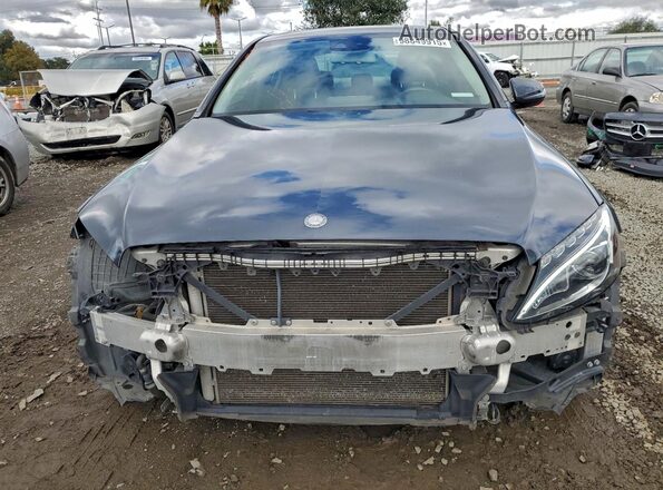 55SWF4JB6GU154206 2016 MERCEDES-BENZ C Gray Widok z przodu