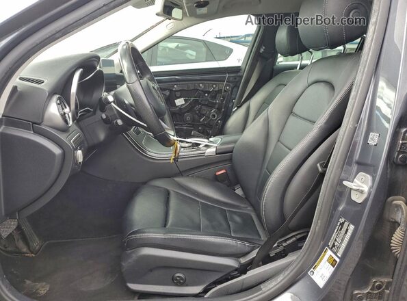 55SWF4JB6GU154206 2016 MERCEDES-BENZ C Gray Widok wnętrza z przodu