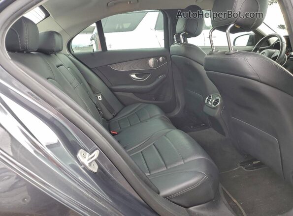 55SWF4JB6GU154206 2016 MERCEDES-BENZ C Gray Widok tylnych siedzeń