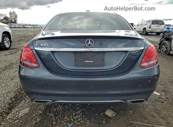 55SWF4JB6GU154206 2016 MERCEDES-BENZ C Gray Widok z tyłu