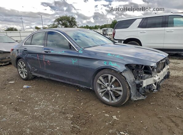 55SWF4JB6GU154206 2016 MERCEDES-BENZ C Gray Przód prawy