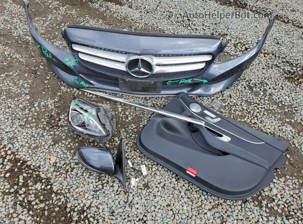 55SWF4JB6GU154206 2016 MERCEDES-BENZ C Gray Widok komory silnika