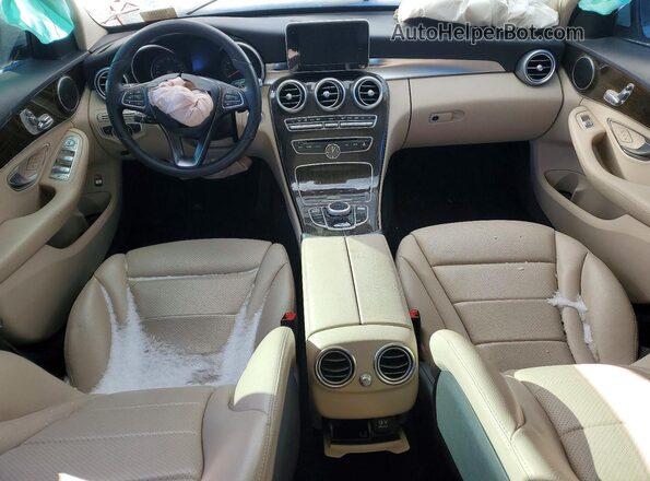55SWF4JB6HU195372 2017 MERCEDES-BENZ C White Vista del cuadro de instrumentos