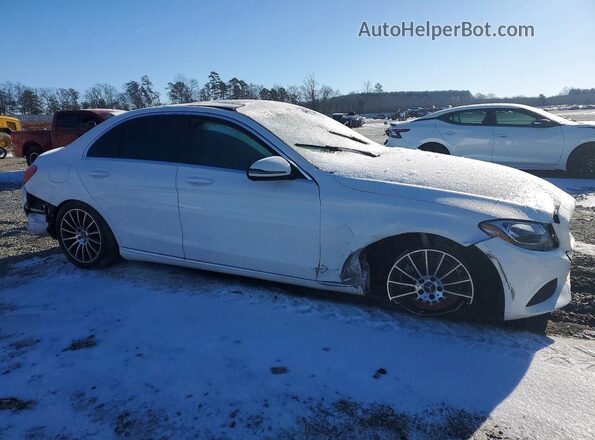 55SWF4JB6HU195372 2017 MERCEDES-BENZ C White Vista frontal