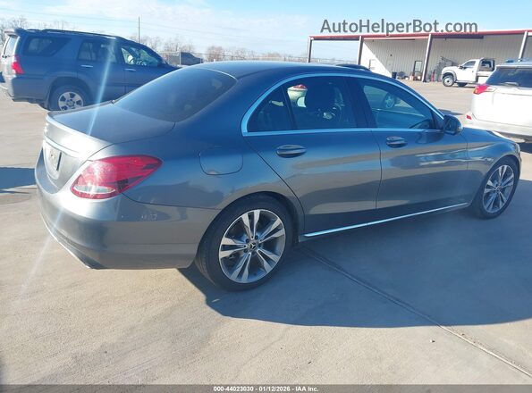 55SWF4JB9JU241086 2018 MERCEDES-BENZ C-CLASS Gray უკანა მარჯვენა