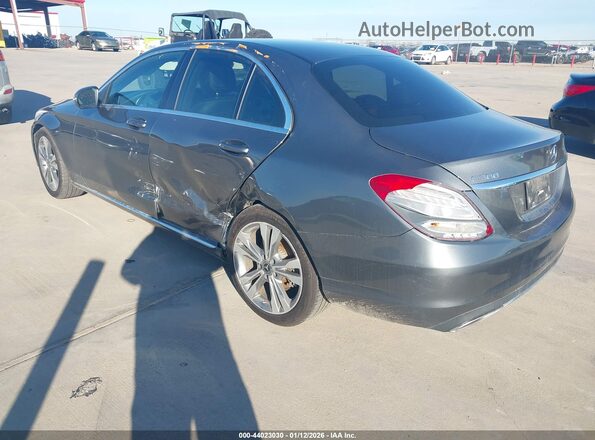 55SWF4JB9JU241086 2018 MERCEDES-BENZ C-CLASS Gray უკანა მარცხენა