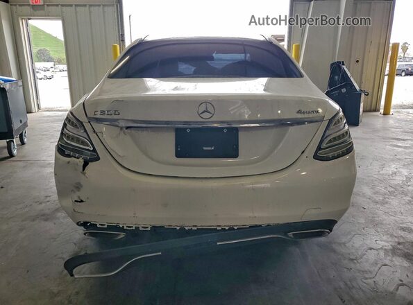 55SWF4KB1GU156248 2016 MERCEDES-BENZ C White უკანა ხედი