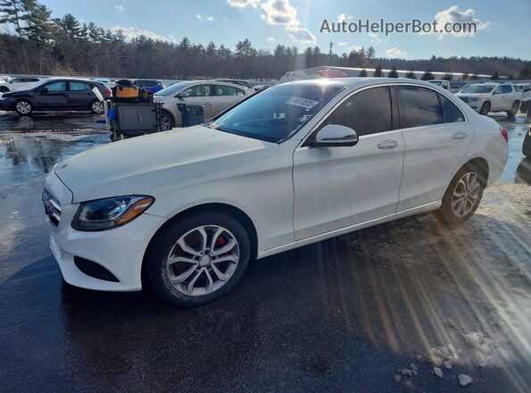 55SWF4KB3GU101946 2016 MERCEDES-BENZ C White Передня ліва чверть