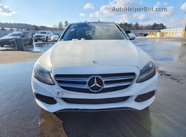 55SWF4KB3GU101946 2016 MERCEDES-BENZ C White Вид спереду