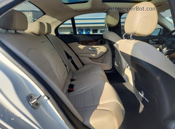 55SWF4KB3GU101946 2016 MERCEDES-BENZ C White Вид задніх сидінь