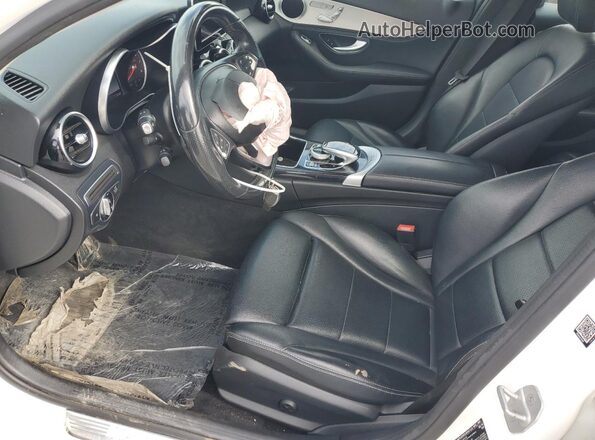 55SWF4KB3GU142173 2016 MERCEDES-BENZ C White წინა სალონის ხედი