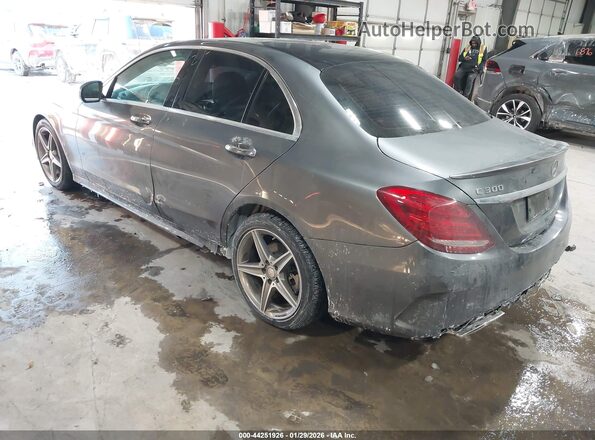 55SWF4KB4HU197040 2017 MERCEDES-BENZ C-CLASS Silver Trasero izquierdo