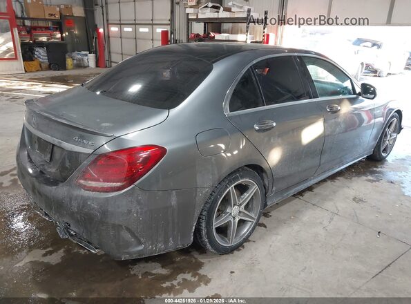55SWF4KB4HU197040 2017 MERCEDES-BENZ C-CLASS Silver Trasero derecho