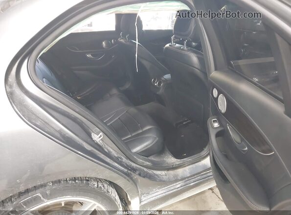 55SWF4KB4HU197040 2017 MERCEDES-BENZ C-CLASS Silver Vista de la etiqueta del VIN