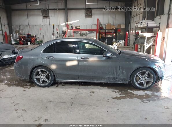 55SWF4KB4HU197040 2017 MERCEDES-BENZ C-CLASS Silver Vista interior trasera