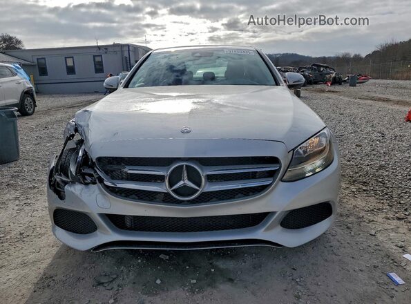 55SWF4KB5GU159542 2016 MERCEDES-BENZ C Silver Widok z przodu