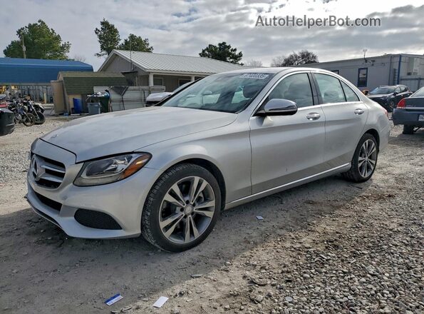 55SWF4KB5GU159542 2016 MERCEDES-BENZ C Silver Przód lewy