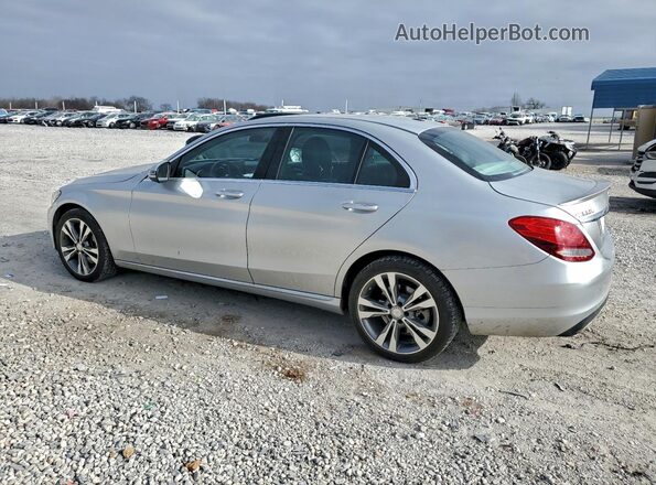55SWF4KB5GU159542 2016 MERCEDES-BENZ C Silver Tył lewy