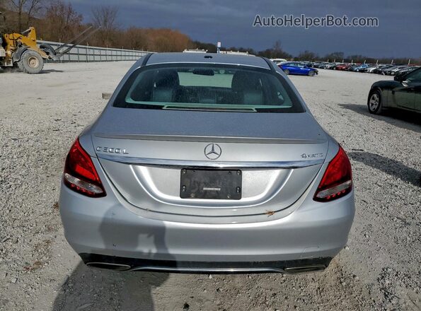 55SWF4KB5GU159542 2016 MERCEDES-BENZ C Silver Widok z tyłu