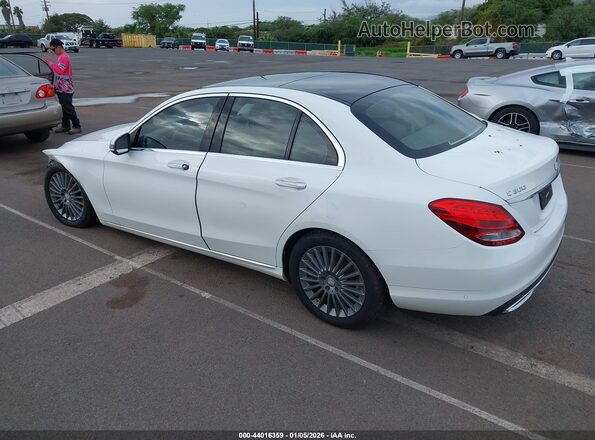 55SWF4KB7GU135484 2016 MERCEDES-BENZ C-CLASS White Հետևի ձախ