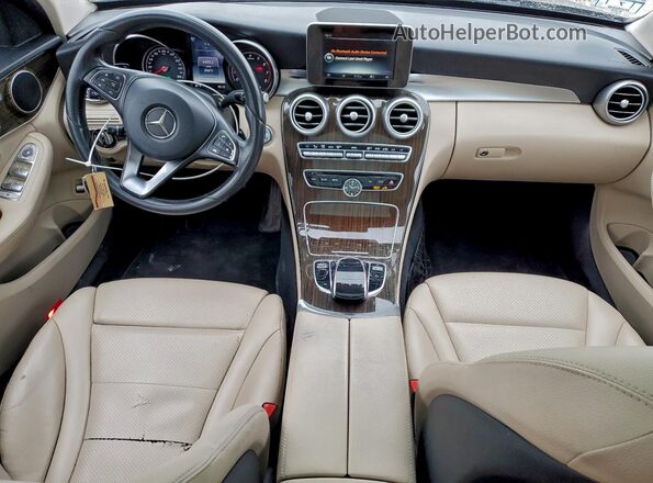 55SWF4KBXGU142042 2016 MERCEDES-BENZ C Black Вид панелі приладів