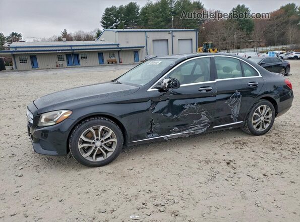55SWF4KBXGU142042 2016 MERCEDES-BENZ C Black Передня ліва чверть
