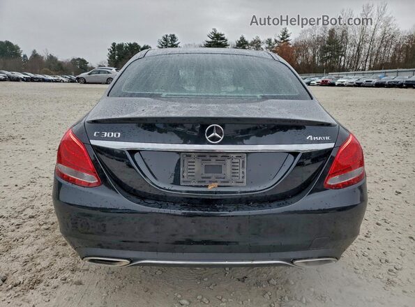 55SWF4KBXGU142042 2016 MERCEDES-BENZ C Black Вид ззаду