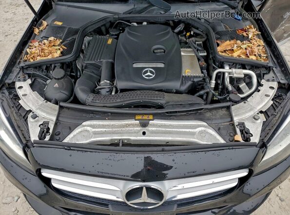 55SWF4KBXGU142042 2016 MERCEDES-BENZ C Black Вид задньої частини салону