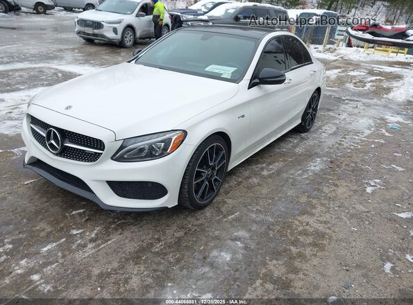 55SWF6EB0JU257182 2018 MERCEDES-BENZ AMG C 43 White წინა მარცხენა ხედი სამი მეოთხედიდან