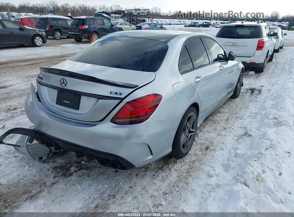 55SWF6EB2LU330037 2020 MERCEDES-BENZ AMG C 43 Silver Rear right