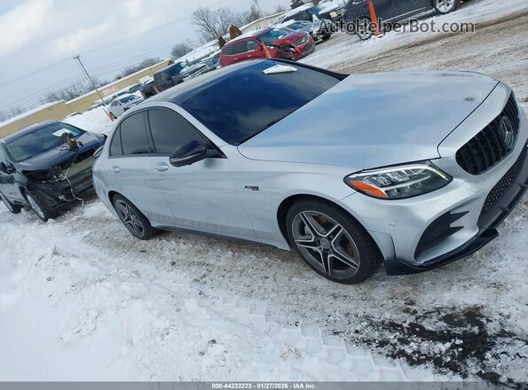 55SWF6EB2LU330037 2020 MERCEDES-BENZ AMG C 43 Silver Rear interior view