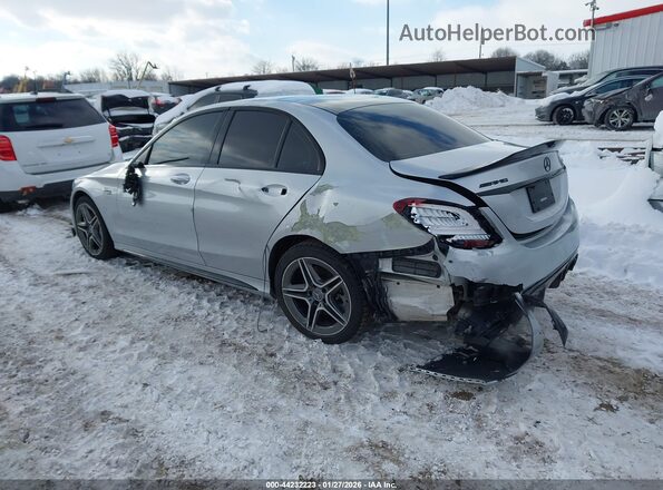 55SWF6EB2LU330037 2020 MERCEDES-BENZ AMG C 43 Silver Front view