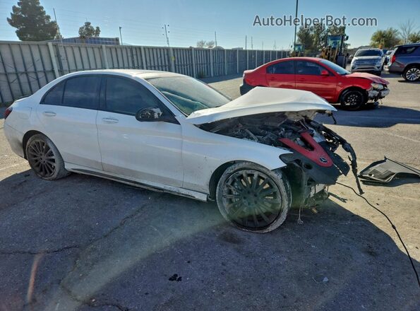 55SWF6EB3HU200372 2017 MERCEDES-BENZ C White წინა მარჯვენა