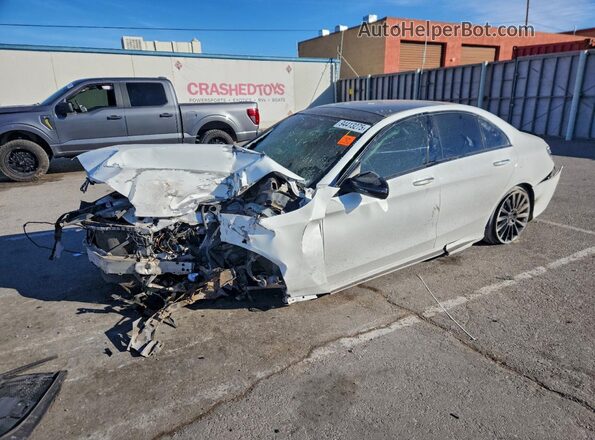 55SWF6EB3HU200372 2017 MERCEDES-BENZ C White წინა მარცხენა ხედი სამი მეოთხედიდან