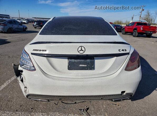 55SWF6EB3HU200372 2017 MERCEDES-BENZ C White უკანა ხედი