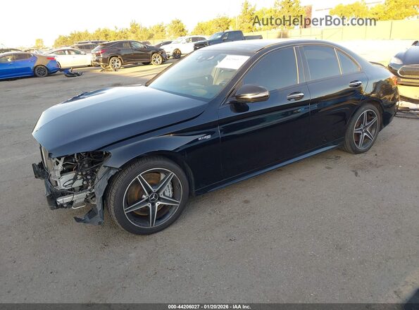 55SWF6EB4JU245777 2018 MERCEDES-BENZ AMG C 43 Black წინა მარცხენა ხედი სამი მეოთხედიდან