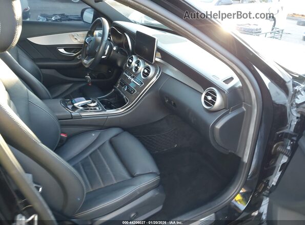 55SWF6EB4JU245777 2018 MERCEDES-BENZ AMG C 43 Black წინა სალონის ხედი