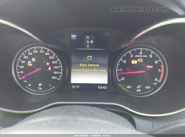 55SWF6EB5HU182117 2017 MERCEDES-BENZ AMG C 43 Black უკანა სავარძლების ხედი