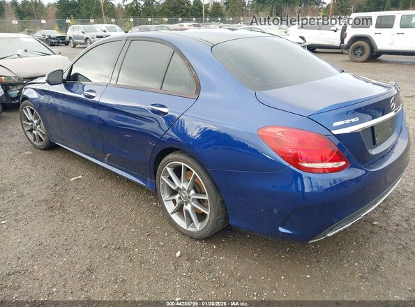 55SWF6EB5JU244735 2018 MERCEDES-BENZ AMG C 43 Blue უკანა მარცხენა