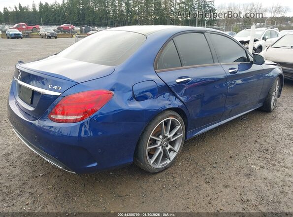 55SWF6EB5JU244735 2018 MERCEDES-BENZ AMG C 43 Blue უკანა მარჯვენა