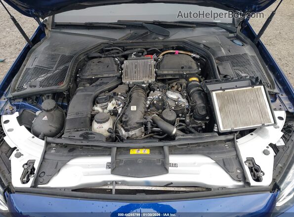 55SWF6EB5JU244735 2018 MERCEDES-BENZ AMG C 43 Blue უკანა ხედი