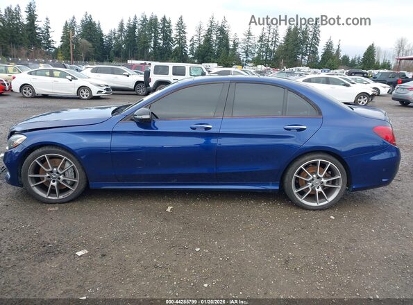 55SWF6EB5JU244735 2018 MERCEDES-BENZ AMG C 43 Blue 