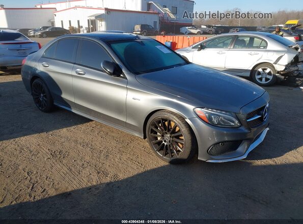 55SWF6EB6HU223404 2017 MERCEDES-BENZ AMG C 43 Gray წინა მარჯვენა