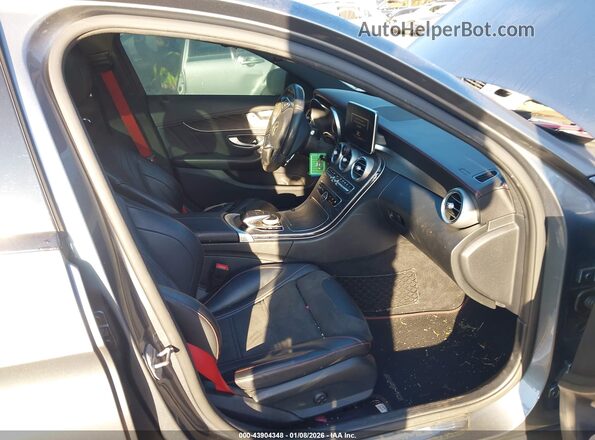 55SWF6EB6HU223404 2017 MERCEDES-BENZ AMG C 43 Gray წინა სალონის ხედი