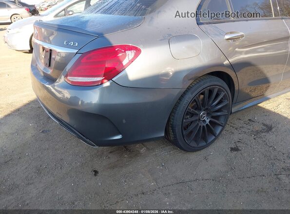 55SWF6EB6HU223404 2017 MERCEDES-BENZ AMG C 43 Gray წინა ხედი