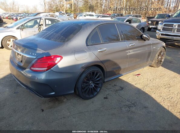 55SWF6EB6HU223404 2017 MERCEDES-BENZ AMG C 43 Gray უკანა მარჯვენა