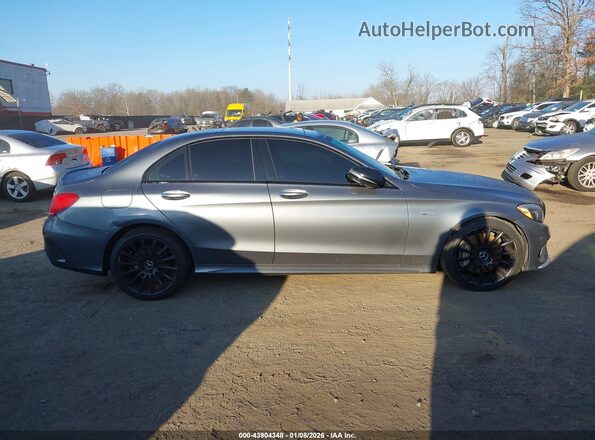 55SWF6EB6HU223404 2017 MERCEDES-BENZ AMG C 43 Gray უკანა სალონის ხედი
